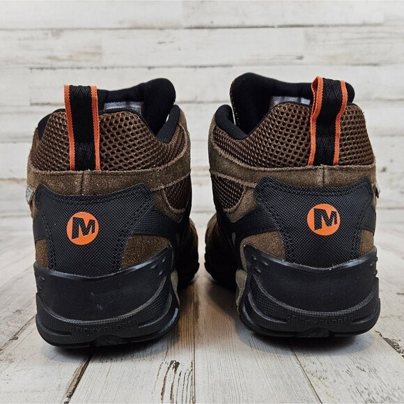 Merrell Men’s Deverta Mid Hiking Boots Shoes Brown Waterproof size 9 - Picture 5 of 9